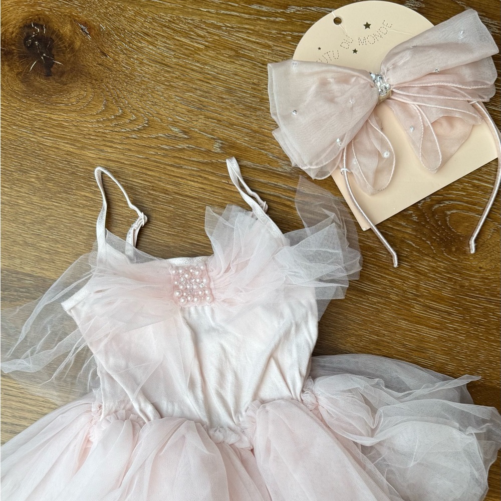 Tutu Du Monde Bébé Kiss Tutu Dress AND Crystal Bow Headband